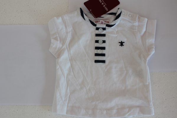 CAMISETA BLANCA FLOR DE LIS