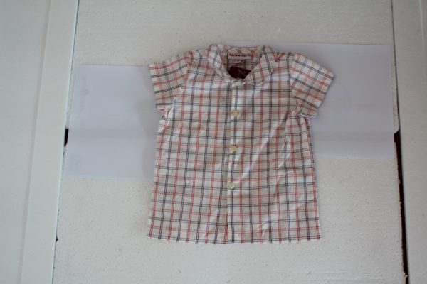 CAMISA BLANCA CUADROS