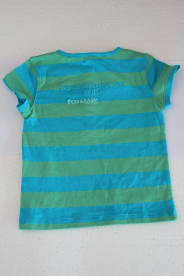 CAMISETA RAYAS VERDOSAS - Imagen 2
