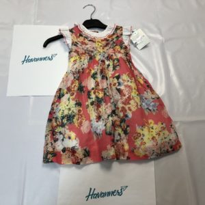 VESTIDO ROJO ESTAMPADO FLORES