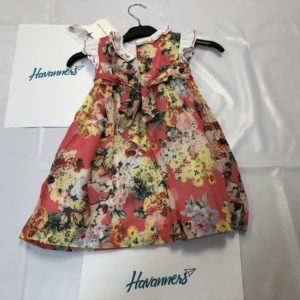 VESTIDO ROJO ESTAMPADO FLORES