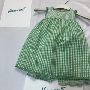 VESTIDO CON BRAGUITA VERDE A CUADROS