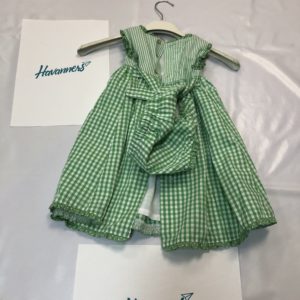 VESTIDO CON BRAGUITA VERDE A CUADROS