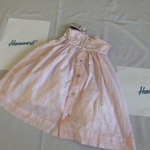 VESTIDO ROSA FLORES BLANCAS