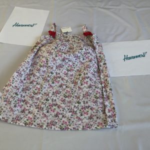 VESTIDO FLORADO ROSA VERDE BLANCO