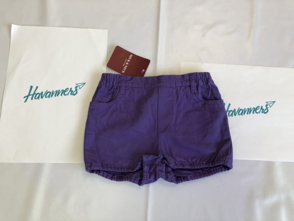 PANTALON CORTO MORADO